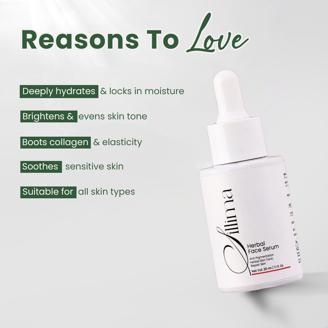 Herbal Face Wash + Herbal Face Serum + Sunscreen Combo - Sillima