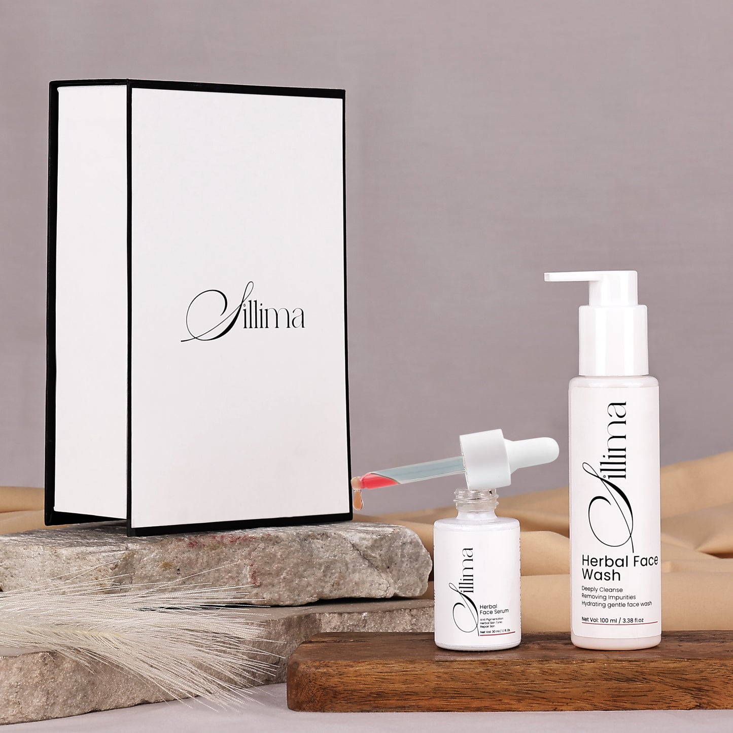 Herbal face wash & Serum combo