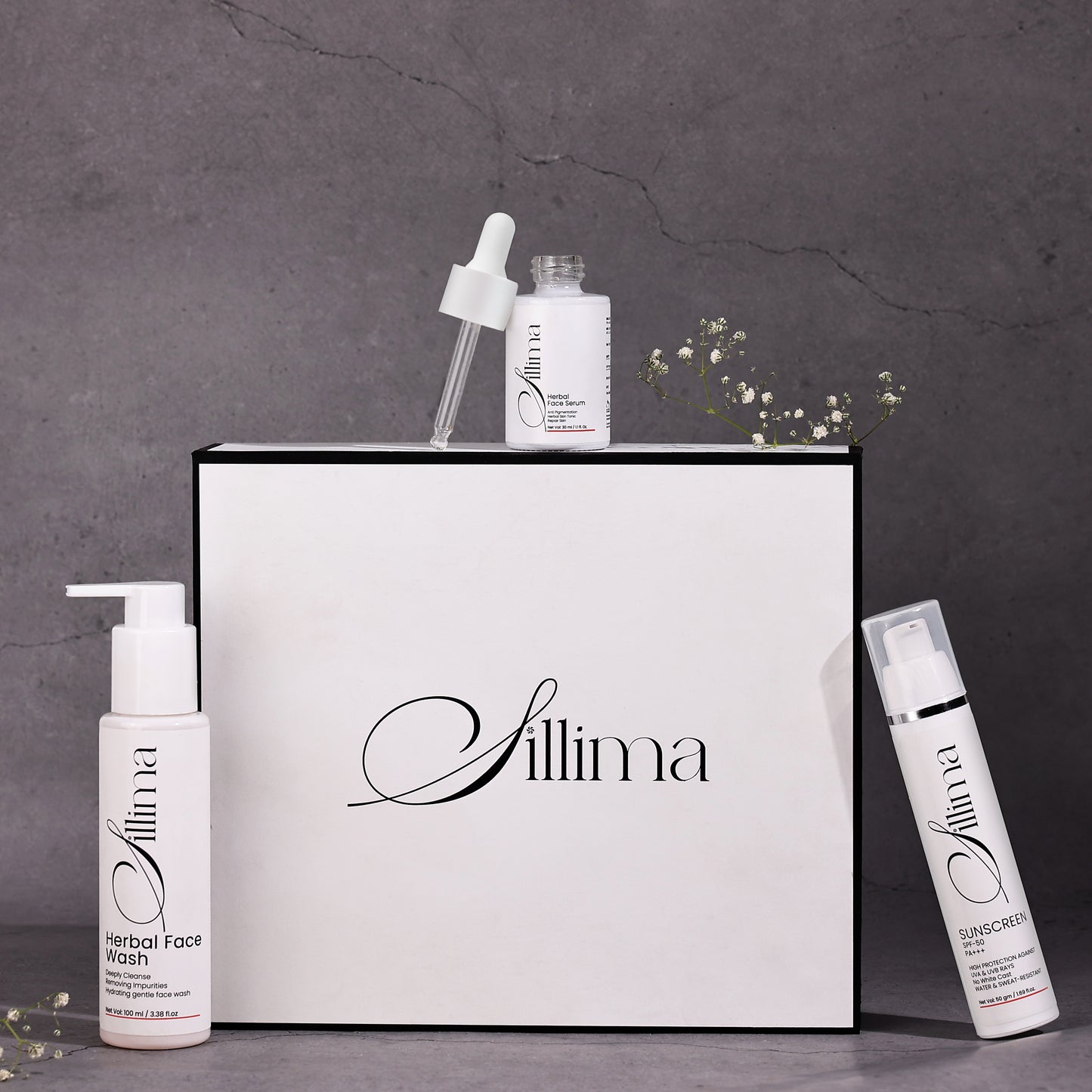 Face Wash, Herbel Face Serum & Sunscreen