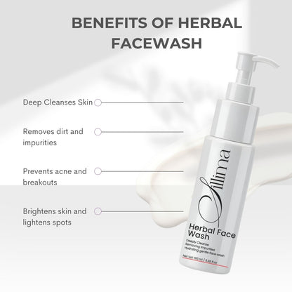 Herbal Face Serum & Herbal Face Wash Combo