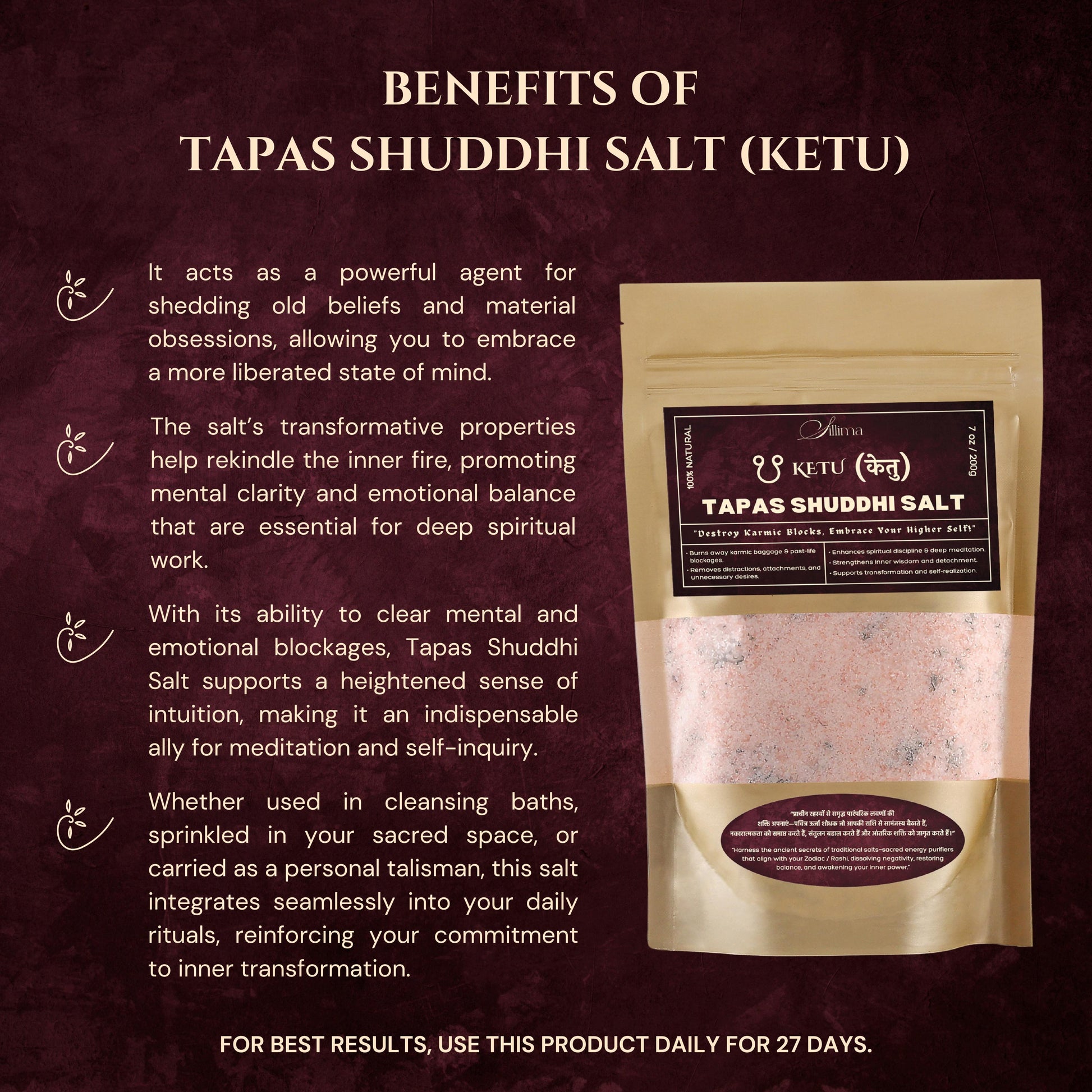 Tapas Shuddhi Salt | Ketu (केतु) - Sillima