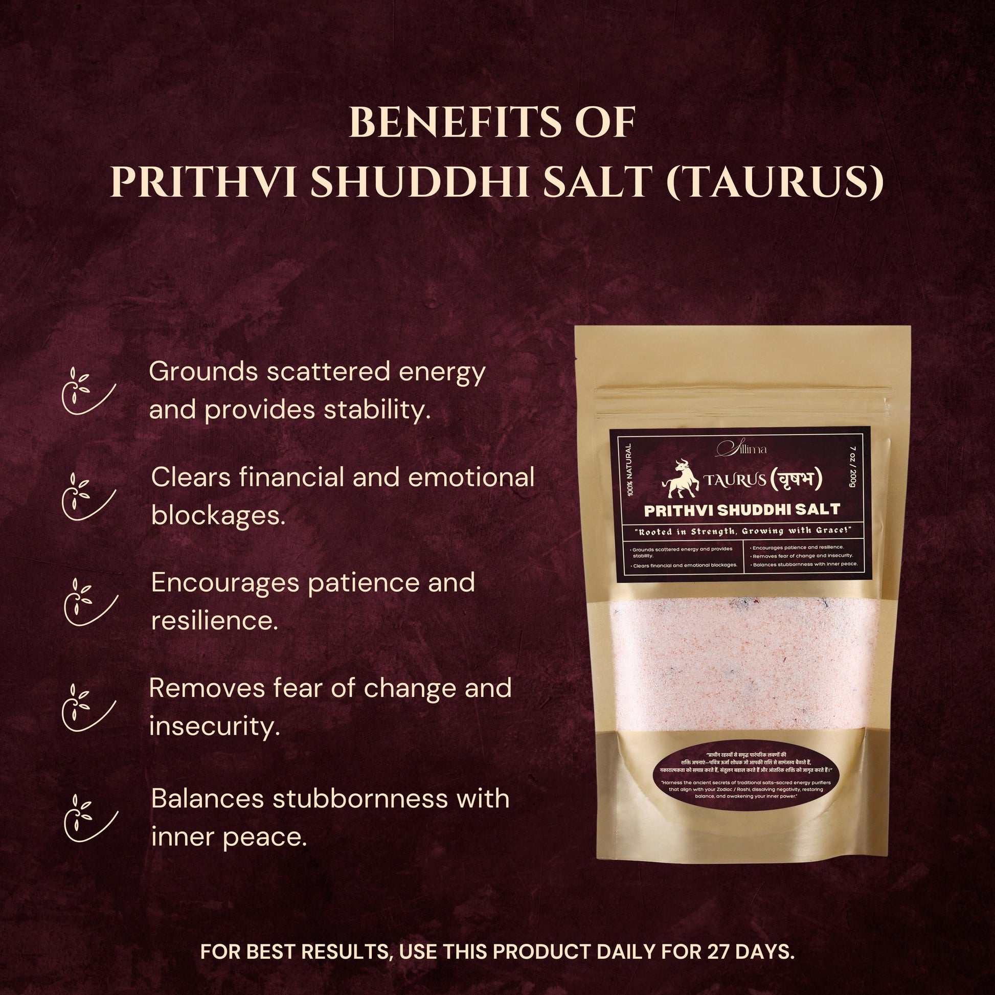 Prithvi Shuddhi Salt | Taurus (वृषभ) - Sillima